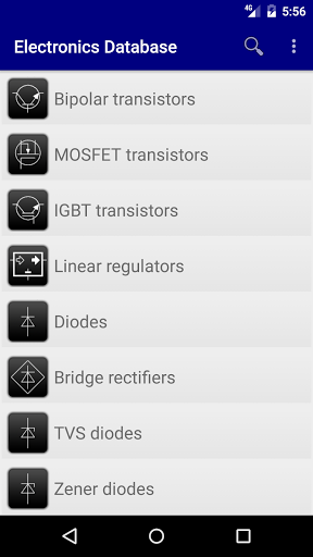 Electronics Database (offline) - Image screenshot of android app