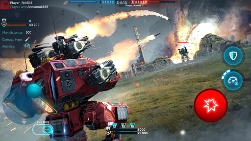 Robot Warfare: PvP Mech Battle - Gameplay image of android game