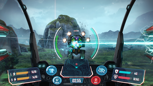 Robot Warfare: PvP Mech Battle - Gameplay image of android game