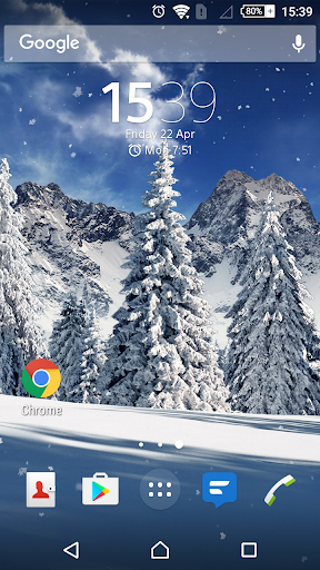 Christmas Snowfall Live Wallpaper FREE - Image screenshot of android app