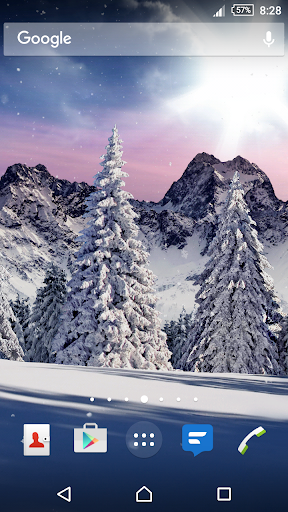 Christmas Snowfall Live Wallpaper FREE - Image screenshot of android app