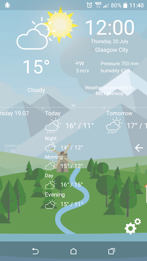 Animated Landscape Weather Live Wallpaper FREE - عکس برنامه موبایلی اندروید