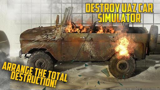 Destroy UAZ Car Simulator - Gameplay image of android game