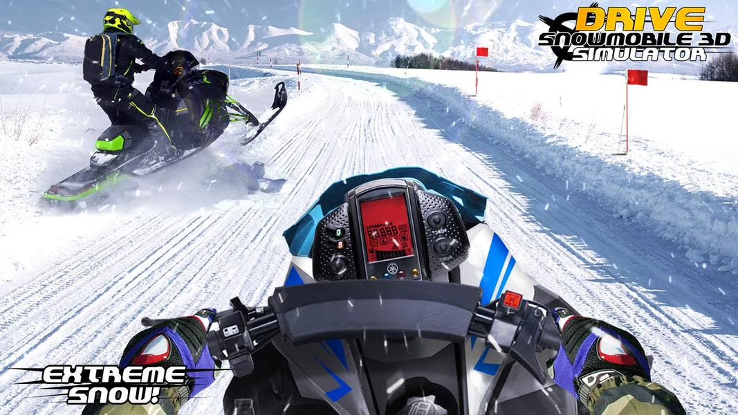 Drive Snowmobile 3D Simulator - عکس بازی موبایلی اندروید