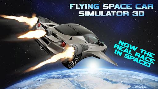 Flying Space Car Simulator 3D - عکس بازی موبایلی اندروید