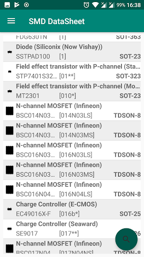SMD DataSheet - عکس برنامه موبایلی اندروید