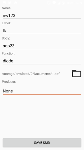 SMD DataSheet - عکس برنامه موبایلی اندروید