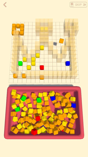 Cubes Art - Assemble object un - Gameplay image of android game