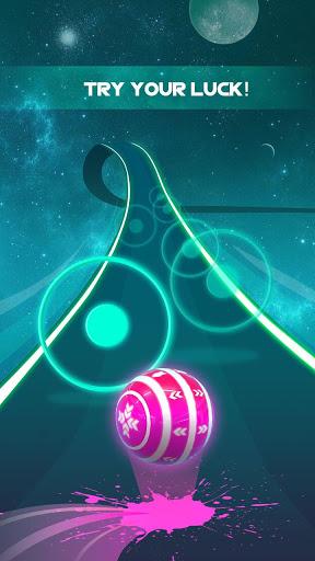 Dancing Neon Ball: Rush Road - Gameplay image of android game