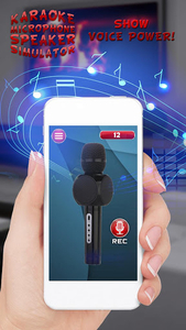 Karaoke Microphone Speaker Sim - Gameplay image of android game