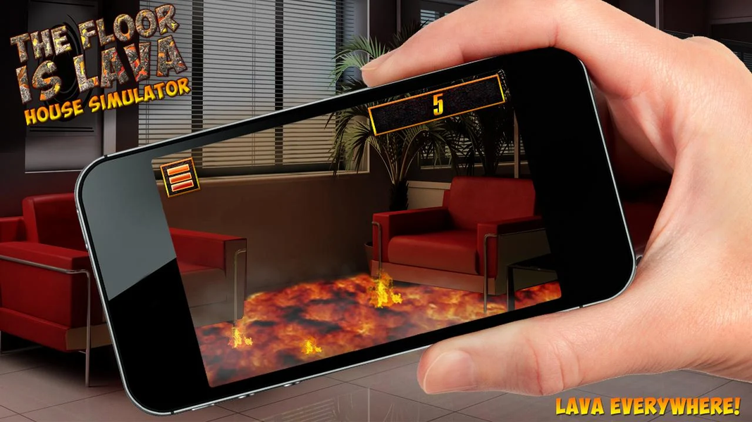 The Floor Is Lava House Simula - Gameplay image of android game