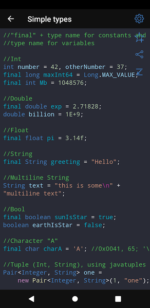 Java Recipes - Image screenshot of android app