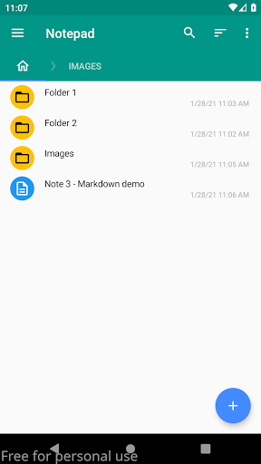 Notepad - عکس برنامه موبایلی اندروید
