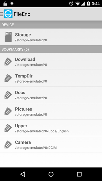 FileEnc - file encryption - Image screenshot of android app