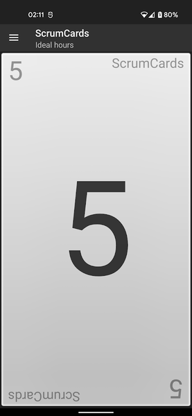 ScrumCards - Image screenshot of android app