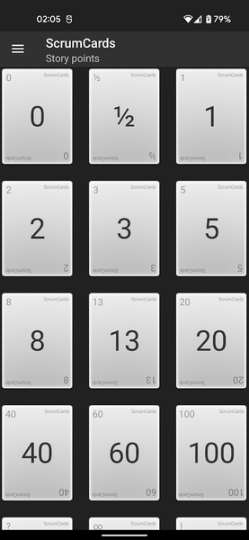 ScrumCards - Image screenshot of android app