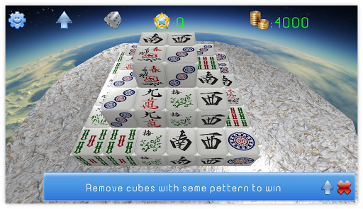 Mahjong 3D Cube Solitaire - Gameplay image of android game