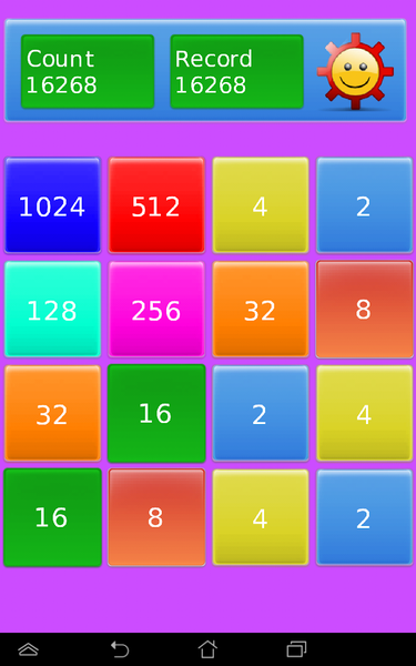 2048 + Numbers - Gameplay image of android game
