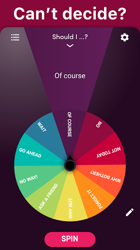 Daily Decision Wheel - Randomize Everything! - Image screenshot of android app