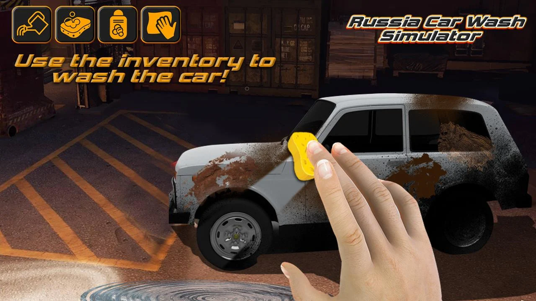 Russia Car Wash Simulator - Gameplay image of android game