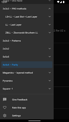 Cube Guide - Rubik's Cube algs - Image screenshot of android app