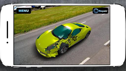 Simulator Crush Sport Car - Gameplay image of android game