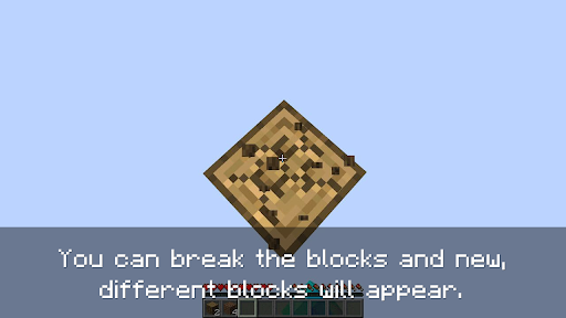 One block survival for MCPE - Gameplay image of android game