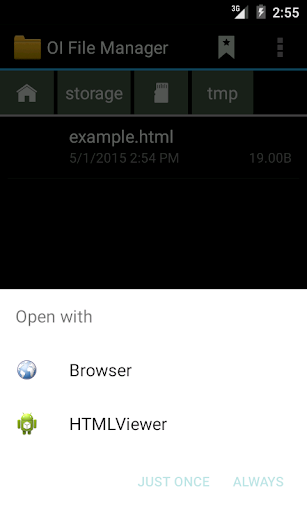 Open in Browser - Image screenshot of android app