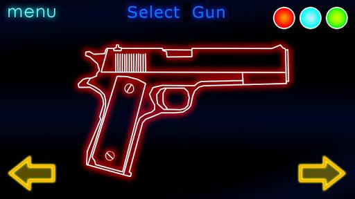 Simulator Neon Gun - Gameplay image of android game