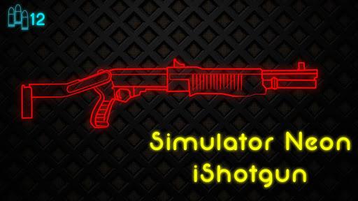 Simulator Neon Weapon Shotgun - Gameplay image of android game