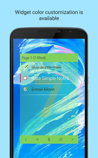Simple Notes Widget - Image screenshot of android app