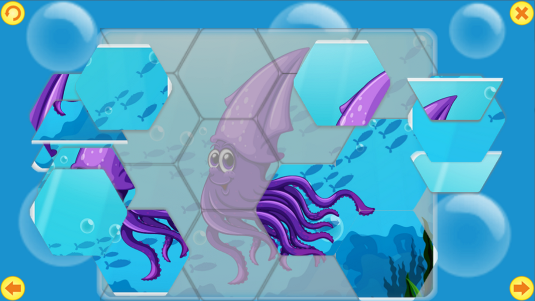 Marine residents. Mosaic. - عکس بازی موبایلی اندروید