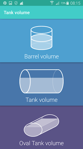 Tank volume - Image screenshot of android app