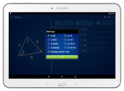 Geometry: Shape Calculator - عکس برنامه موبایلی اندروید