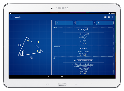 Geometry: Shape Calculator - عکس برنامه موبایلی اندروید
