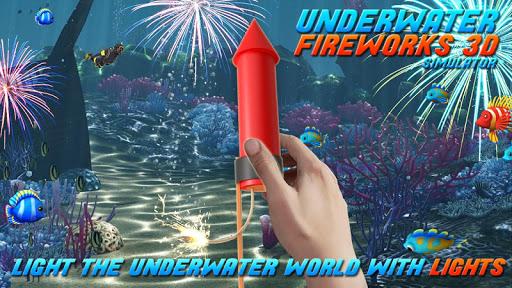 Underwater Fireworks 3D Simulator - Gameplay image of android game
