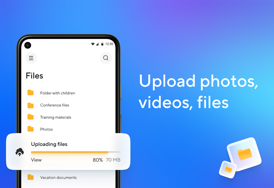 Cloud: Video, photo storage - Image screenshot of android app