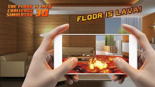 The Floor Lava 3D Challenge Simulator - Gameplay image of android game