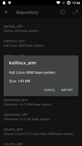 Linux Deploy - Image screenshot of android app