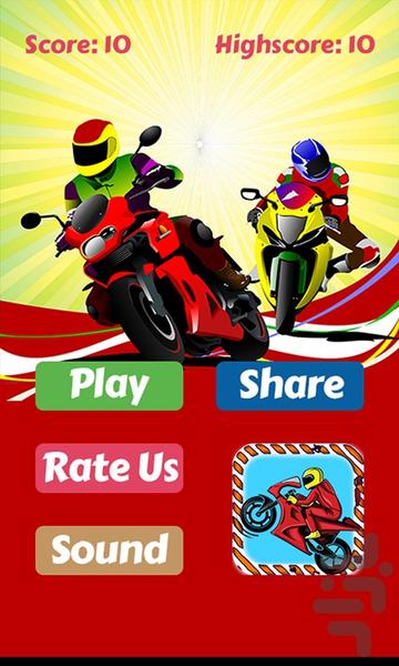 Two Motorbikes Dodging Race - Gameplay image of android game