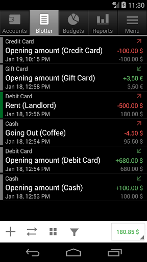 Financisto - Personal Finance Tracker - Image screenshot of android app