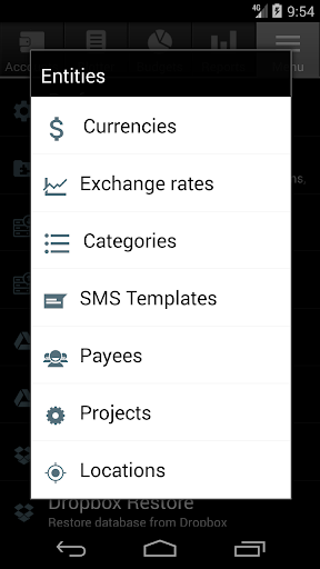 Financisto - Personal Finance Tracker - Image screenshot of android app