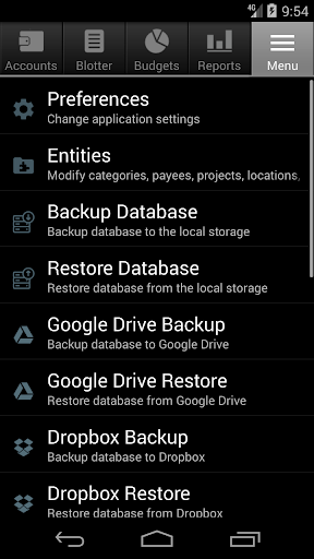 Financisto - Personal Finance Tracker - Image screenshot of android app
