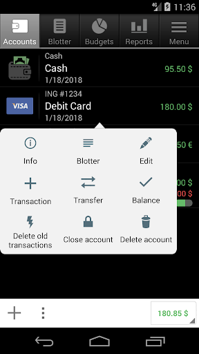 Financisto - Personal Finance Tracker - Image screenshot of android app