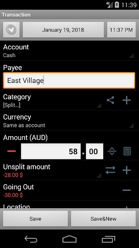 Financisto - Personal Finance Tracker - Image screenshot of android app