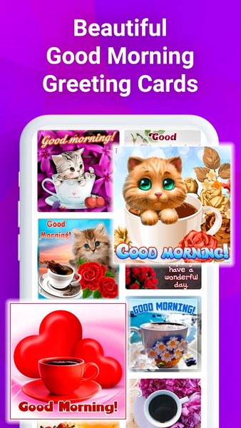 Good morning messages & quotes - Image screenshot of android app