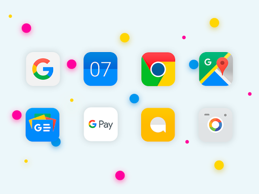 iUX 11 Style - Icon Pack - Image screenshot of android app