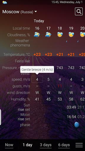 Weather rp۵ - عکس برنامه موبایلی اندروید