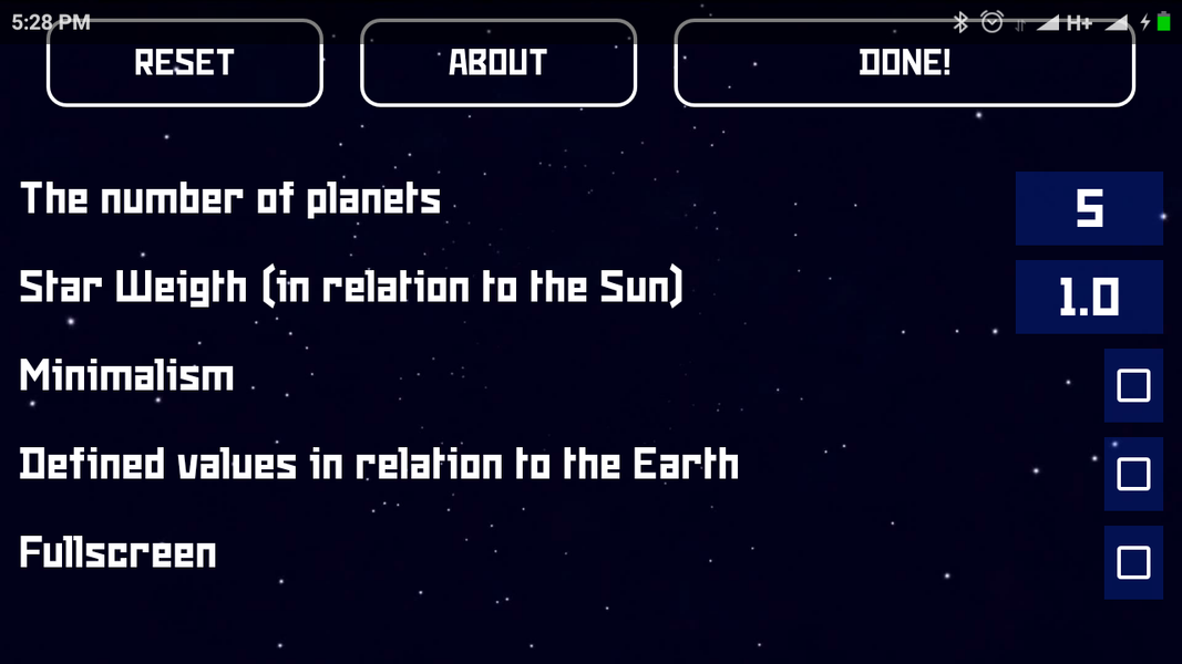 Space Simulator 2D - Image screenshot of android app