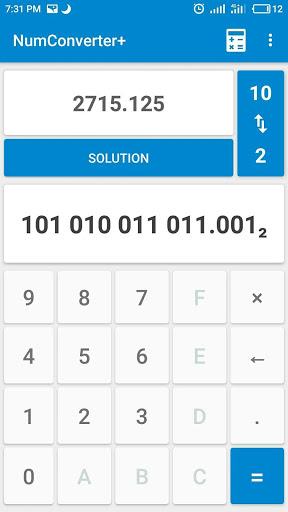 Numeral Systems: Calculator + Converter - Image screenshot of android app